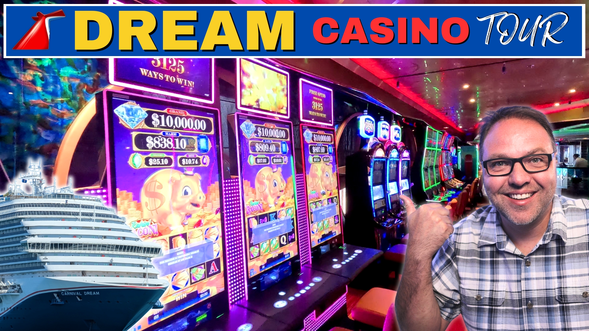 Carnival Dream Casino Tour: (Jackpot & Casino Annex)