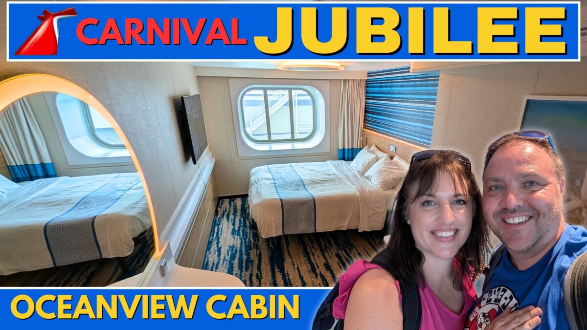 Carnival Jubilee Oceanview Cabin: Full Tour (Stateroom 4293) 🚢