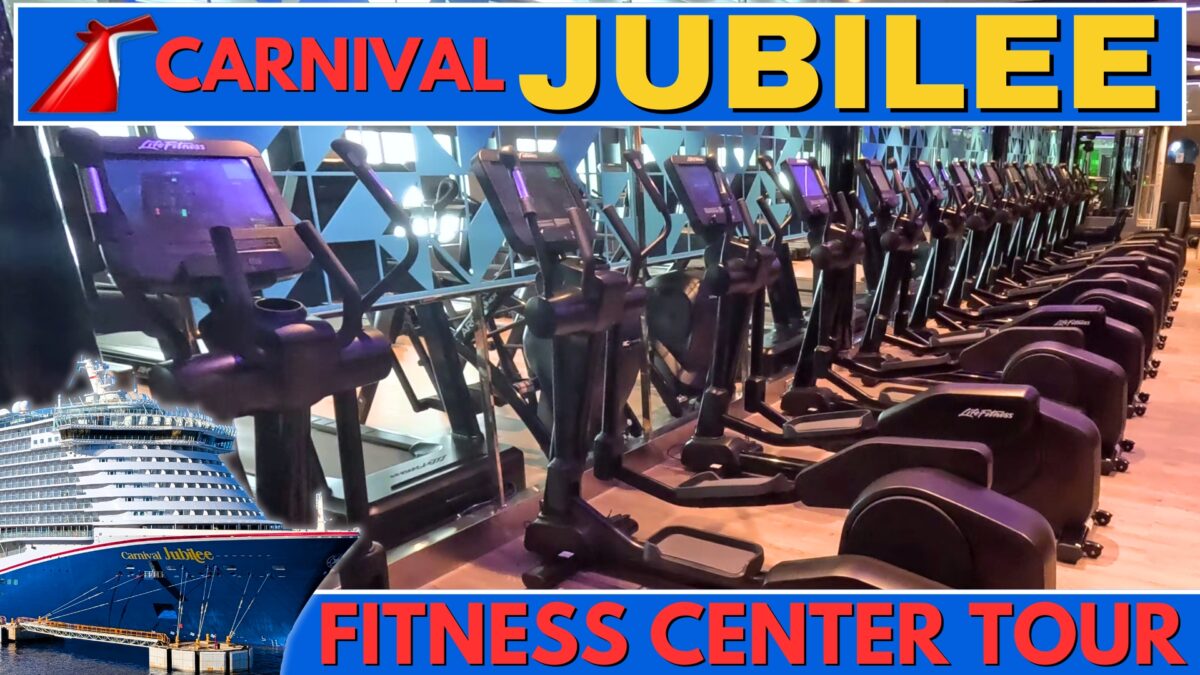 Carnival Jubilee Fitness Center & Gym Tour – What’s Onboard 🏋️💪
