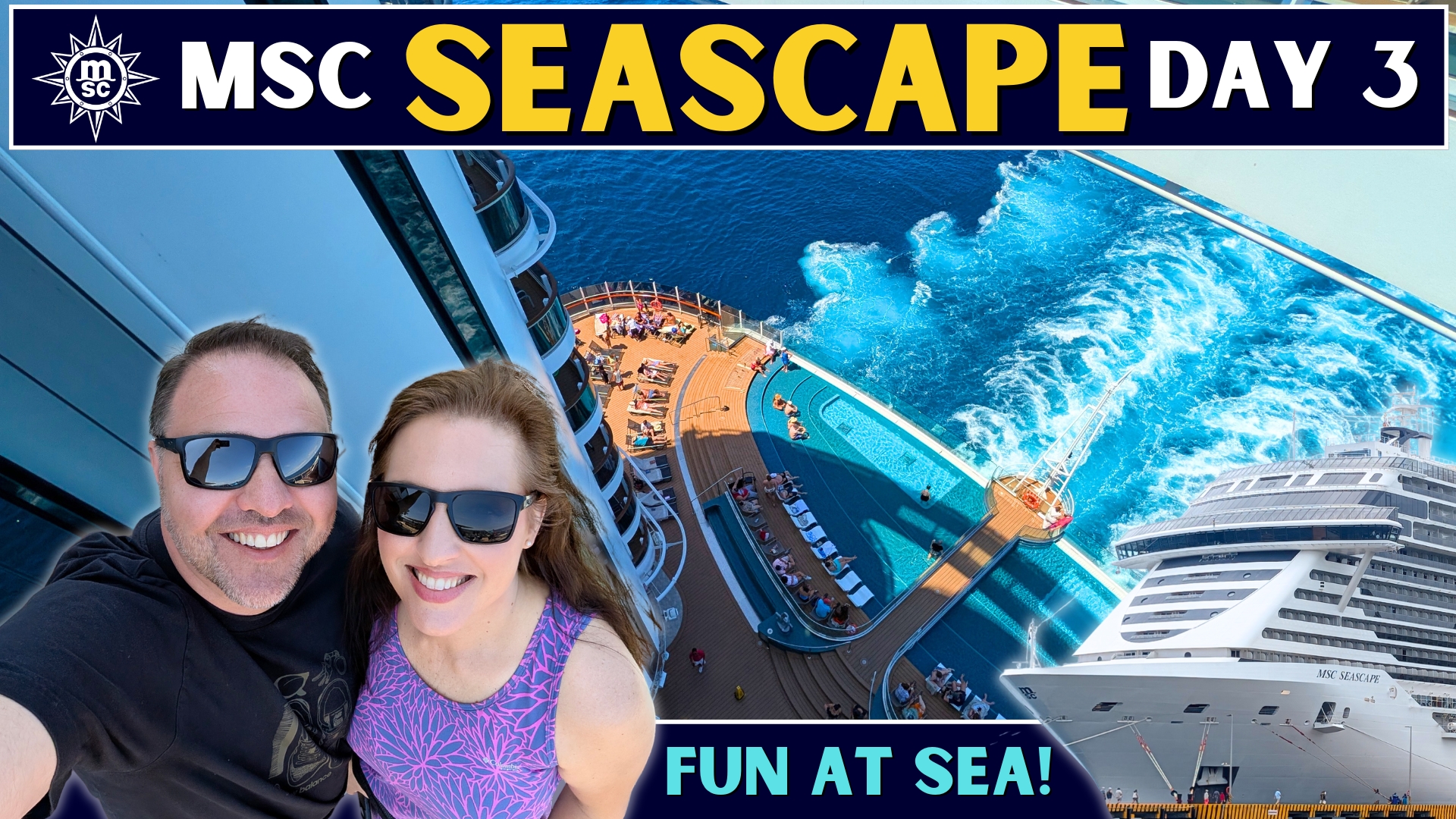MSC Seascape Caribbean Cruise: Sea Day Waterslides & Formal Night - Day 3 Vlog