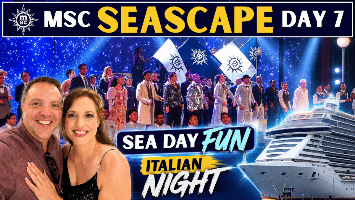MSC Seascape Caribbean Cruise: Final Sea Day Fun & Italian Night - Day 7 Vlog