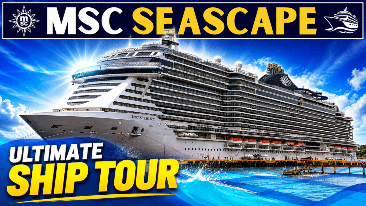 If you’re planning a cruise on the stunning MSC Seascape, this full ship tour will help you get completely familiar with the layout before you even step onboard. In this MSC Seascape walk-through, we explore every major area of the ship from the upper decks right down to the main dining rooms, entertainment venues, and everything in between. Whether you’re a first-time cruiser or sailing with MSC Cruises again, this guide gives you a clear look at what to expect onboard. Exploring the Upper Decks 🌊🚢 We start the tour high up on deck 20 facing the aft of the ship, where the outdoor spaces immediately set the tone for MSC Seascape. Below you’ll find the Marina Pool area, large LED screen, hot tubs, and plenty of open deck space designed for relaxing at sea. One of the standout features on these upper decks is ROBOTRON, a thrill ride that extends out over the ocean and offers a unique experience high above the ship. Nearby, you’ll also find the sports court, tucked away and often hosting games and activities throughout the cruise. Just below, Pirates Cove brings a full waterpark experience with slides, splash zones, water cannons, and a fun adventure trail designed for families. The layout is multi-level, with racer slides and tube slides weaving through the upper decks and down toward the pool areas. Pools, Relaxation & Outdoor Spaces ☀️🏖️ As we move down to deck 19 and deck 18, the ship opens up into its main pool areas. The Marina Pool is the central hub of outdoor activity, complete with loungers, hot tubs, a large LED screen, and entertainment space used for parties and events at sea. This area can get busy on sea days, but the layout still offers plenty of seating options, including daybeds along the pool edge and quieter loungers toward the sides. At the aft, the Sky Bar provides a great spot to relax with views over the wake, while the Bridge of Sighs offers one of the most iconic viewing points onboard, with glass-floor sections looking down toward the infinity pools below. Jungle Pool & Family Areas 🌴💦 Midship, the Jungle Pool is one of the most unique spaces onboard. With its retractable roof, it can transform depending on the weather, making it usable in almost any conditions. This area includes hot tubs, loungers, shaded seating, and a variety of family-friendly features including shuffleboard, foosball, and ping pong tables. It’s a lively but comfortable space that works well for both families and couples. Nearby, you’ll also find the teen and youth club areas, along with access points that connect directly into the ship’s indoor spaces. Buffet & Casual Dining 🍽️🌅 The Marketplace Buffet is one of the main dining hubs onboard, stretching along both sides of the ship. It offers a wide variety of food stations including breakfast items, pizza, pasta, salads, fruit, desserts, and international options throughout the day. Large windows and open seating areas give the buffet a bright, modern feel, and there is also outdoor seating available at the aft for guests who want to dine with ocean views. Just outside the buffet area, the Sky Bar provides another great outdoor spot overlooking the aft of the ship and connecting directly to the scenic Bridge of Sighs area. Infinity Pools & Aft Relaxation 🌅🏊‍♂️ One of the most relaxing areas onboard is the Infinity Pool deck located toward the aft of the ship. This adults-only area features a long infinity-edge pool, loungers along the water, and incredible views of the ship’s wake. There is also a long infinity hot tub that runs along the edge of the deck, offering a unique place to relax while watching the ocean pass by. This area connects to several lounges and bars, making it one of the best spots onboard for quiet relaxation. Specialty Dining & Restaurants 🍣🥩 MSC Seascape offers a wide variety of specialty dining options including: Butcher’s Cut steakhouse Hola! Tacos & Cantina Ocean Cay seafood restaurant Kaito Sushi Bar Kaito Teppanyaki Each restaurant has its own distinct theme and atmosphere, ranging from casual dining to full entertainment-style dining experiences. The ship also includes several main dining rooms spread across different decks, each offering a slightly different design and menu experience. Atrium, Entertainment & Nightlife 🎭✨ At the heart of the ship is the multi-deck atrium, a central hub for entertainment, live music, and social gatherings. With its large open design and LED screens, it often hosts events, parties, and performances throughout the cruise. Nearby, you’ll find the Chora Theatre, casino, sports bar, and multiple lounges including live music venues and quiet seating areas. One standout space is the Cabaret Rouge-style lounge at the aft, offering tiered seating, stage views, and one of the most unique entertainment setups onboard. Shopping, Spa & Fitness 🛍️💆‍♂️ The ship also features a full shopping promenade with duty-free stores, jewelry, fashion boutiques, and MSC-branded merchandise. The MSC Aurea Spa includes treatment rooms, saunas, heated loungers, salt rooms, and wellness facilities, while the fitness center is fully equipped with modern cardio and strength training equipment. Everything is designed to give guests a balance between relaxation, entertainment, and activity. Final Thoughts 🌟🚢 MSC Seascape is a modern, visually impressive cruise ship with a strong focus on outdoor spaces, entertainment, and variety. From the waterpark and infinity pools to the specialty restaurants and entertainment venues, there is something onboard for every type of traveler. If you’re preparing for your cruise, this walk-through should help you get a clear understanding of the ship layout and what to expect onboard.