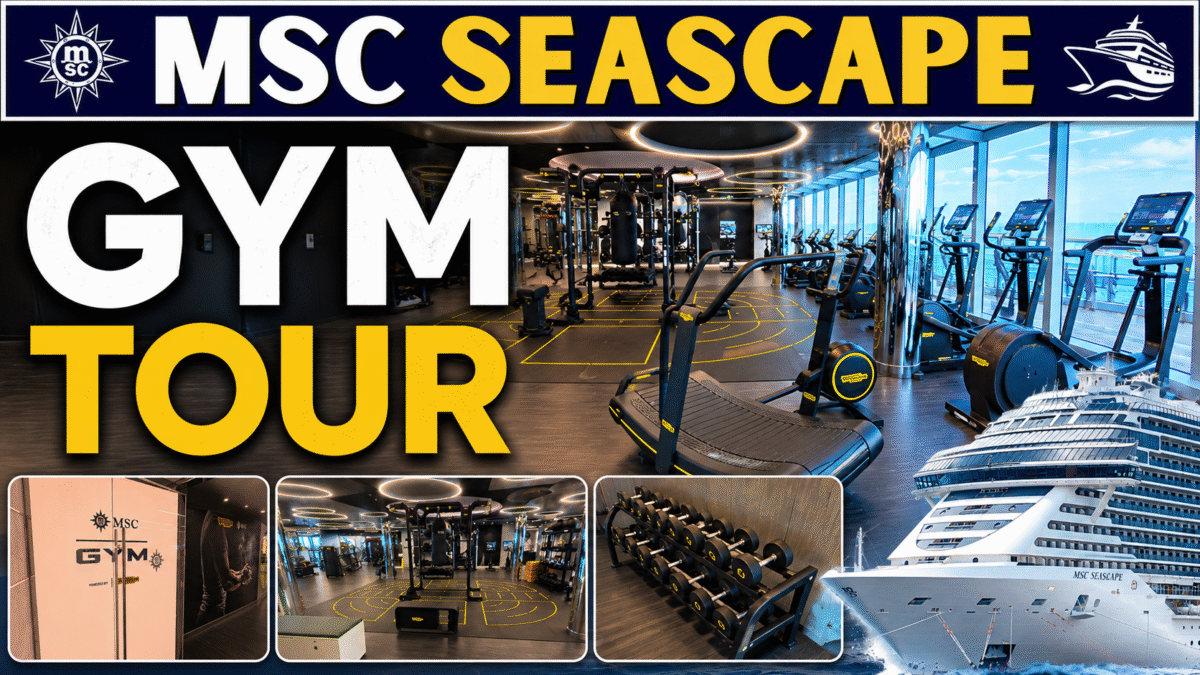 MSC Seascape Gym Tour 🚢 Full Fitness Center Walkthrough