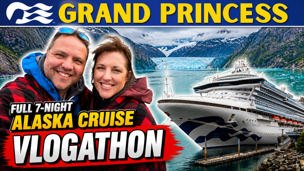 Grand Princess Alaska Cruise VLOGATHON (Juneau, Skagway, Ketchikan & Dawes Glacier)
