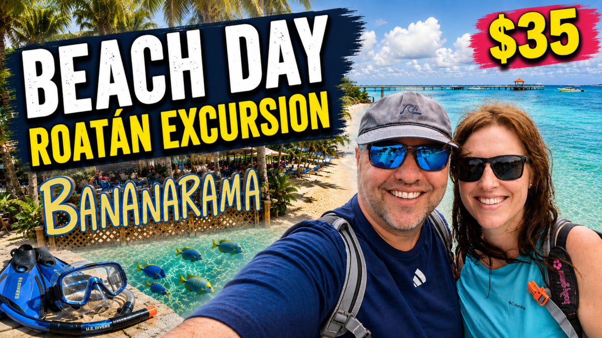 We Spent the Day at Bananarama Beach Resort in Roatan (Cruise Excursion)