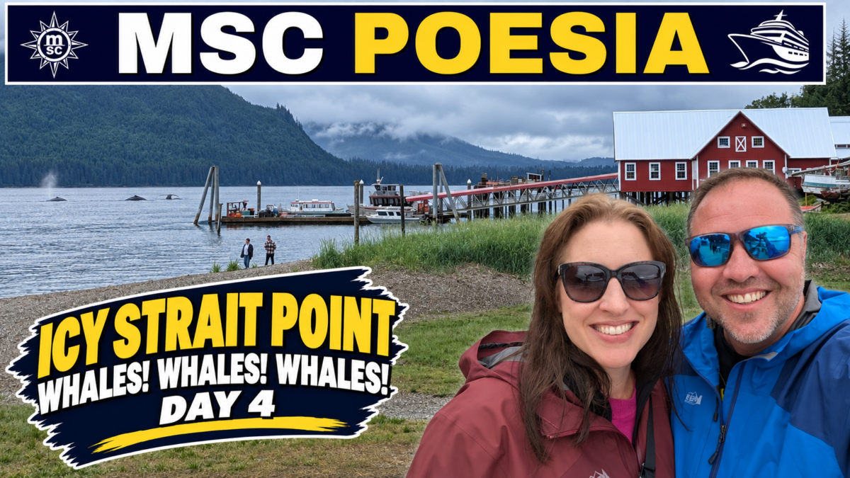 MSC Poesia Alaska Cruise: Icy Strait Point & So Many Whales 🐋 Day 4 Vlog 🚢