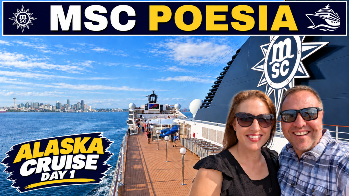 MSC Poesia Alaska Cruise: Sail Away from Seattle - Day 1 Vlog