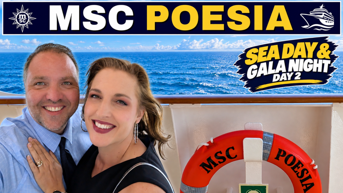 MSC Poesia Alaska Cruise: Sea Day & Gala Night - Day 2 Vlog