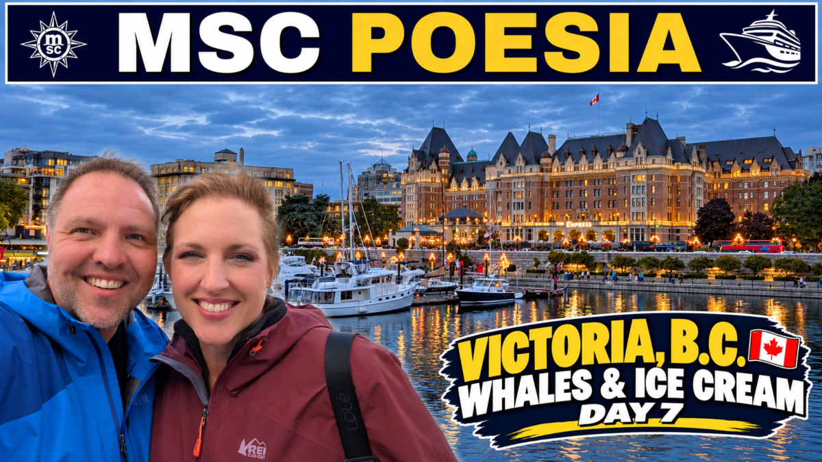 MSC Poesia Alaska Cruise: Victoria B.C. Canada, Humpbacks & Orcas - Day 7 Vlog