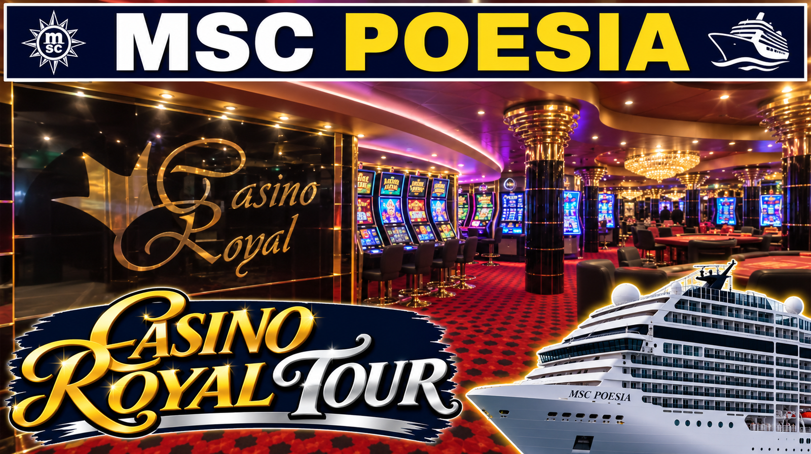 MSC Poesia Casino Tour What to Expect!
