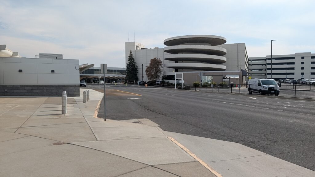 Spokane International Airport terminal near the Ramada by Wyndham Spokane Airport